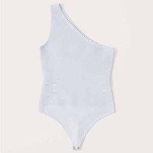 NWT Abercrombie one shoulder rubbed bodysuit